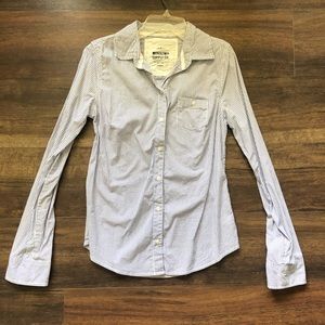 Blue + White Striped Button Down 💙